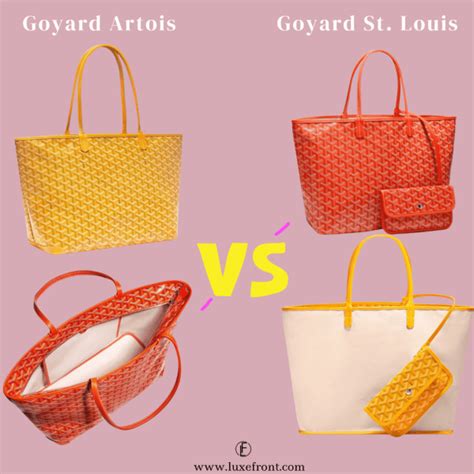 goyard artois monogramming time|goyard artois vs st louis.